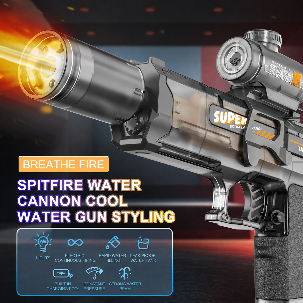 Electric Pulse Water Gun